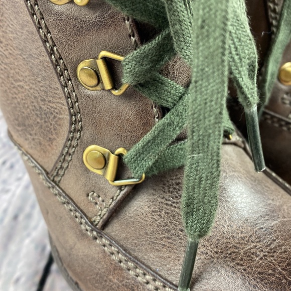 FEEGALICIOUS Brown Lace Up AnkleHigh Heel Bootie - Picture 16 of 17